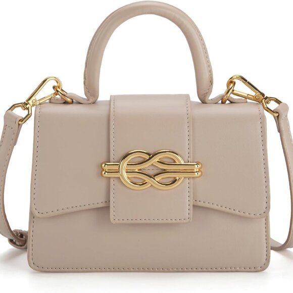 Handbags - Small Top Handle Purses for Women Mini Satchel Crossbody Bag Elegant Square Bag